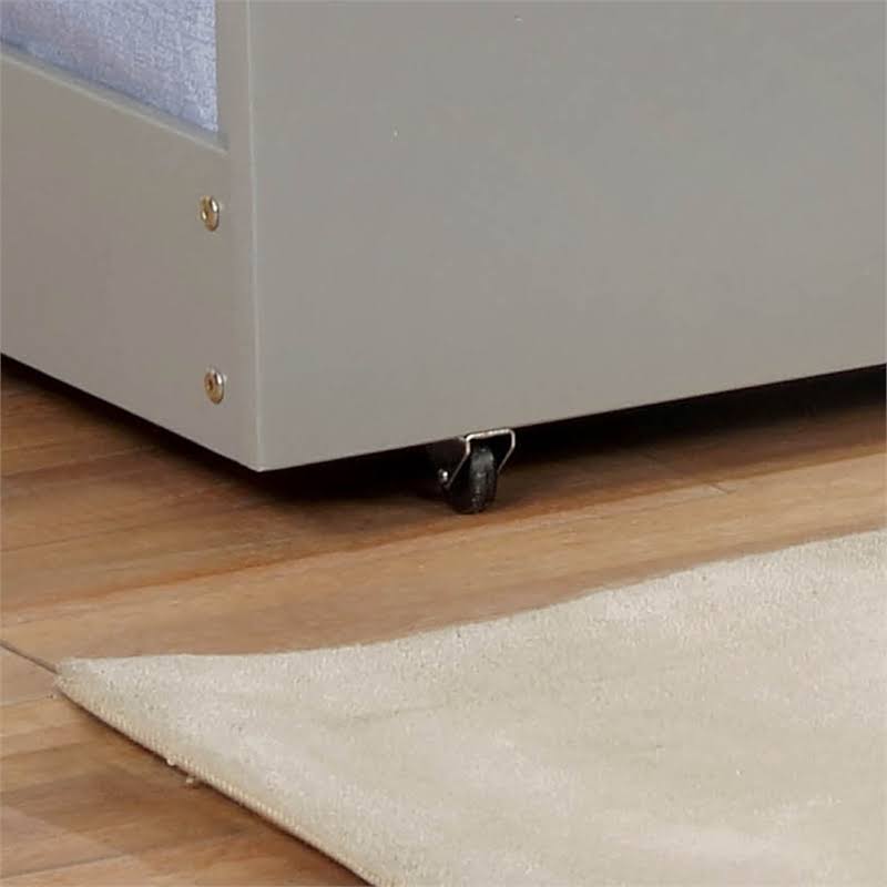 Gray Wood Twin Trundle V378