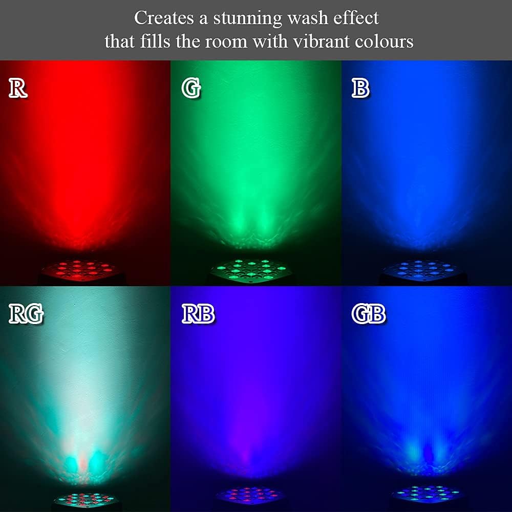 36 LED RGB Par Cans Lights 4 Pack M72850