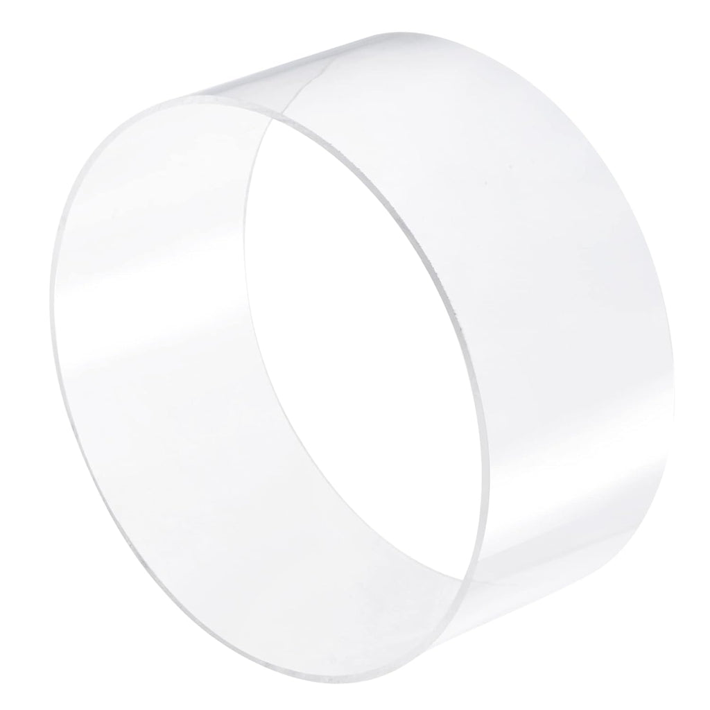 Clear Acrylic Rigid Round Tube 8.4 ID 4 Length Pack of 2 H1548
