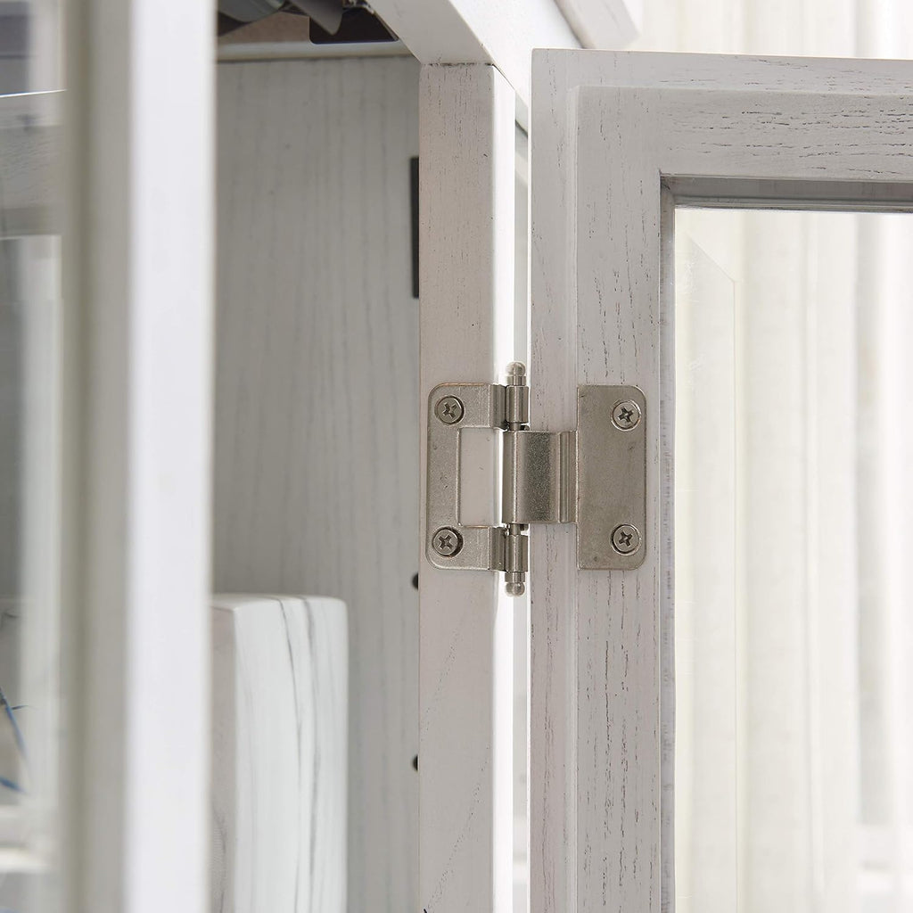 Weathered White Curio Cabinet C813