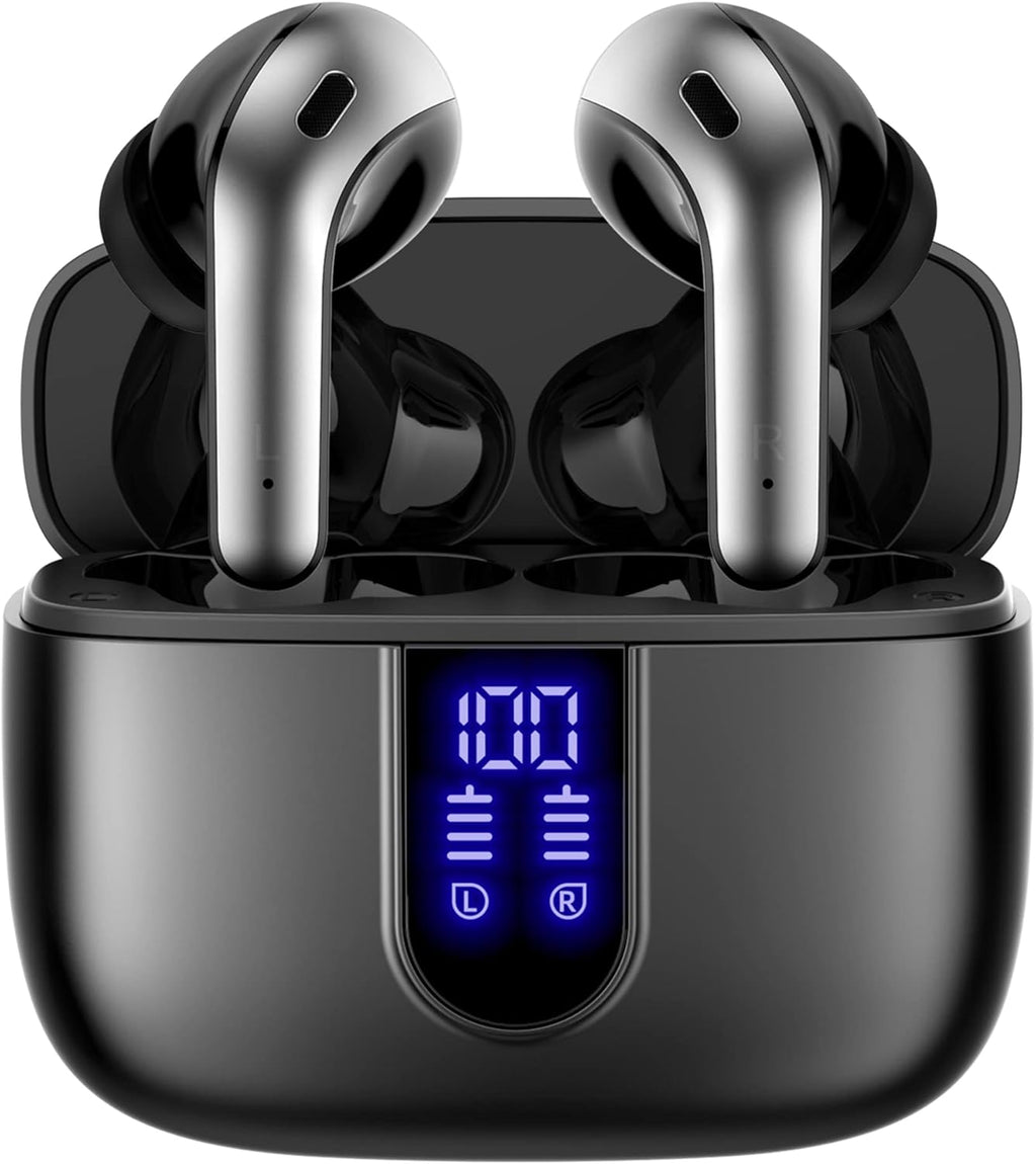 Bluetooth True Wireless Earbuds 60H Playback IPX5 Waterproof with Mic Pack of 2 V279