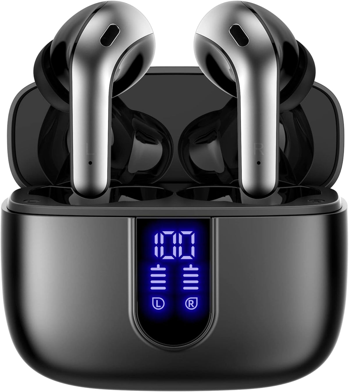 Bluetooth True Wireless Earbuds 60H Playback IPX5 Waterproof with Mic Pack of 2 V279
