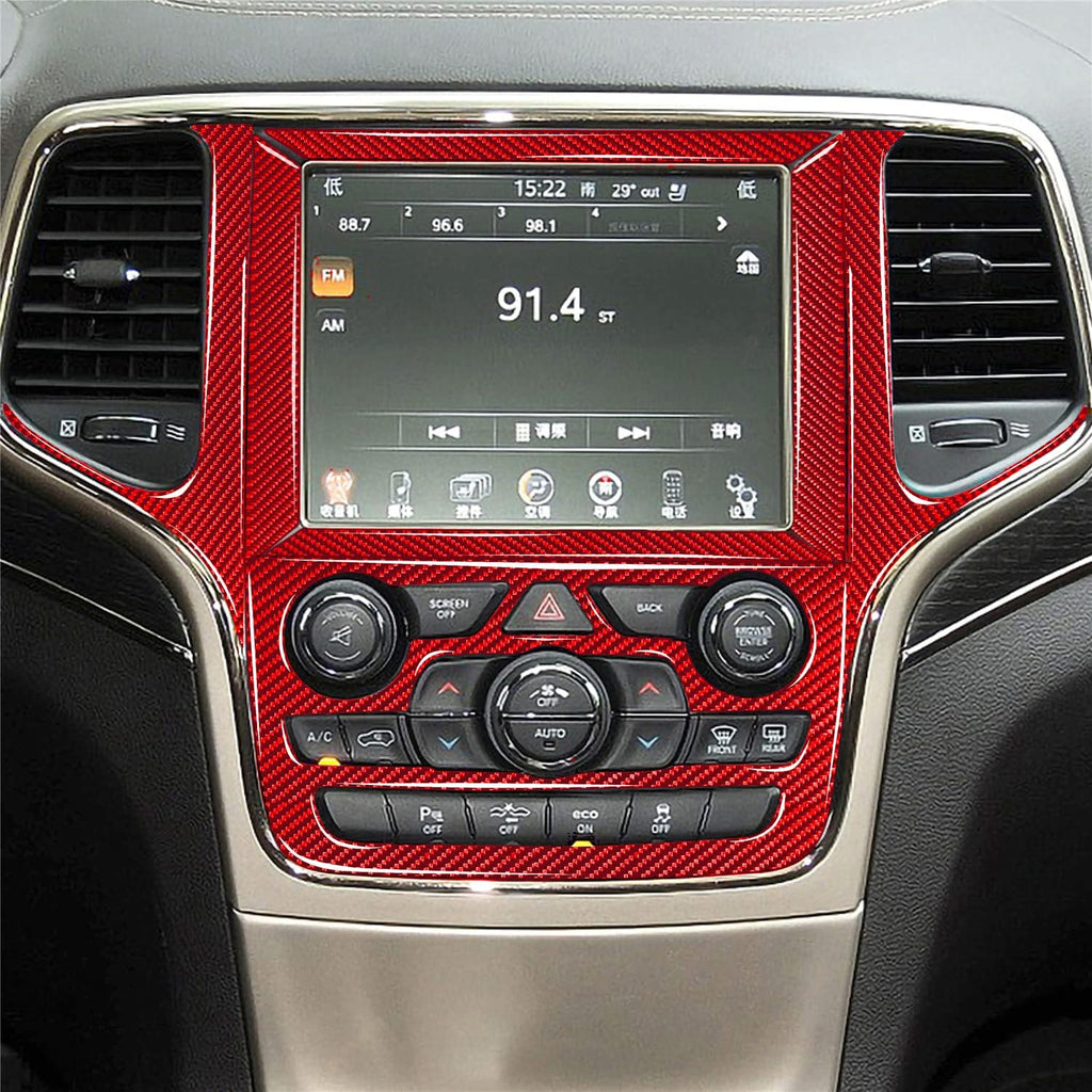 Real Carbon Fiber Black Cup Holder Center Console Trim J6194