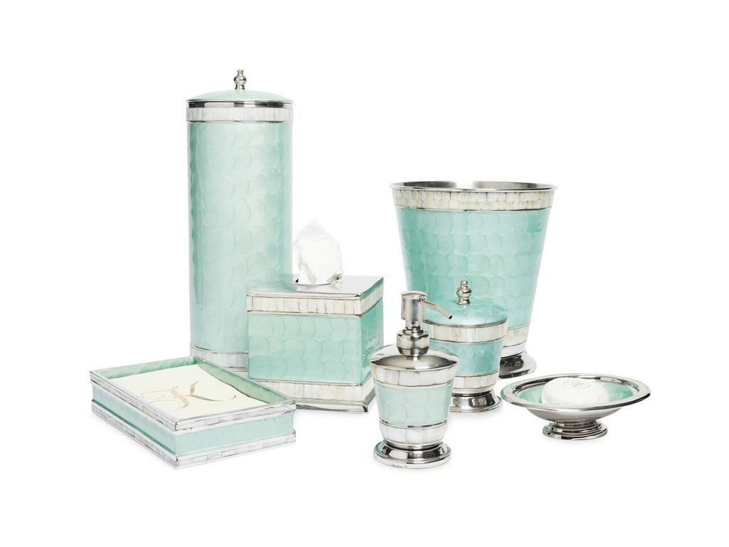 Aqua Covered Canister T490256