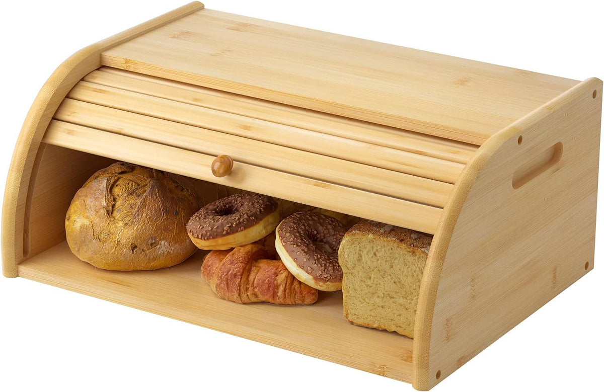 Bamboo 2 Layer Bread Box A87408