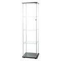 Glass Display Cabinet 4 Shelves with Door Y1397