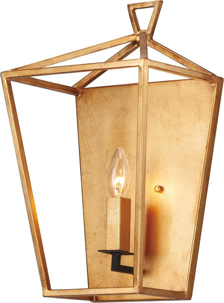 Black Satin Brass 1-Light LED Wall Sconce F58501