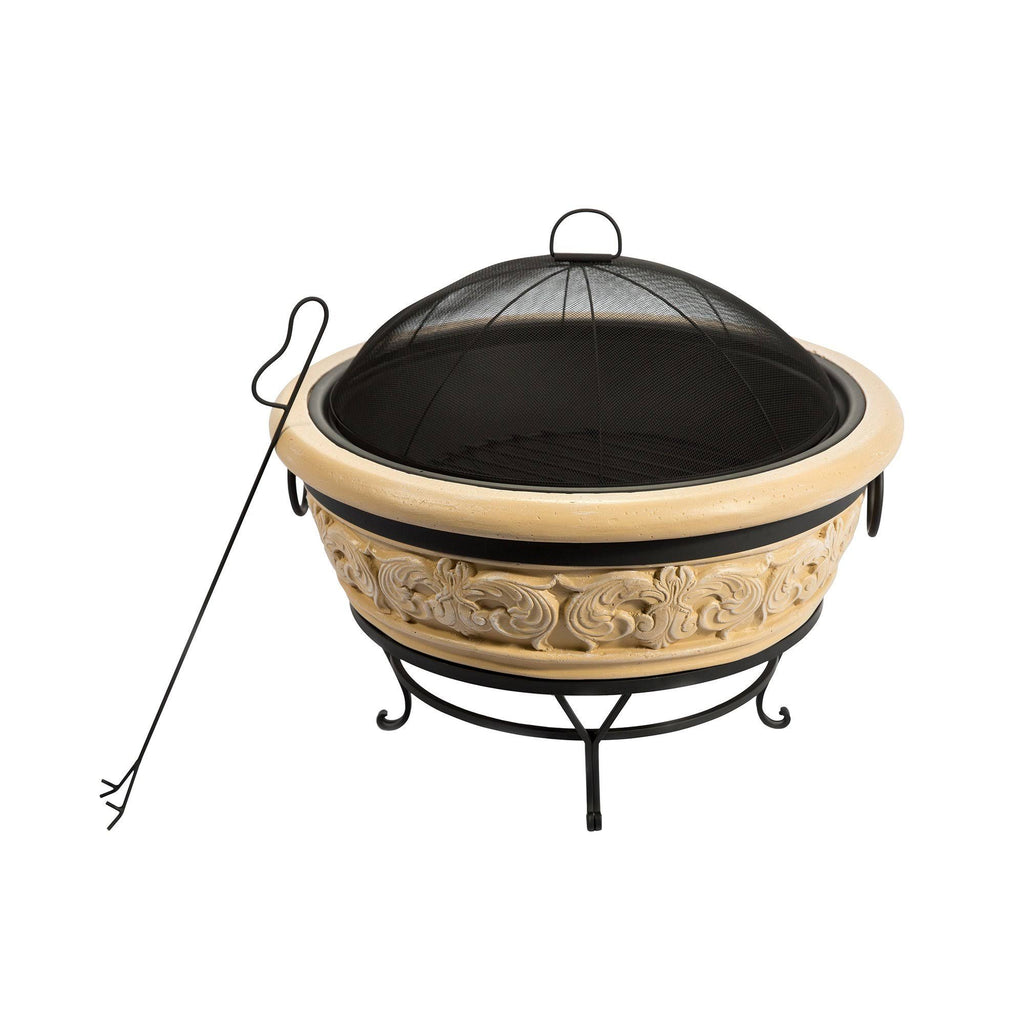 27 inch Round Wood Burning Fire Pit I25577