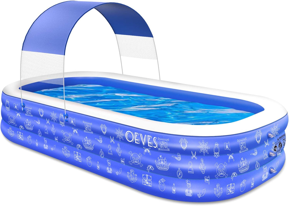 Inflatable Swimming Pool with Canopy C298