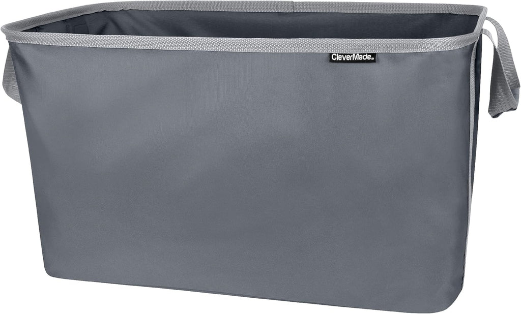 Collapsible Fabric Laundry Basket with Carry Handles G3695