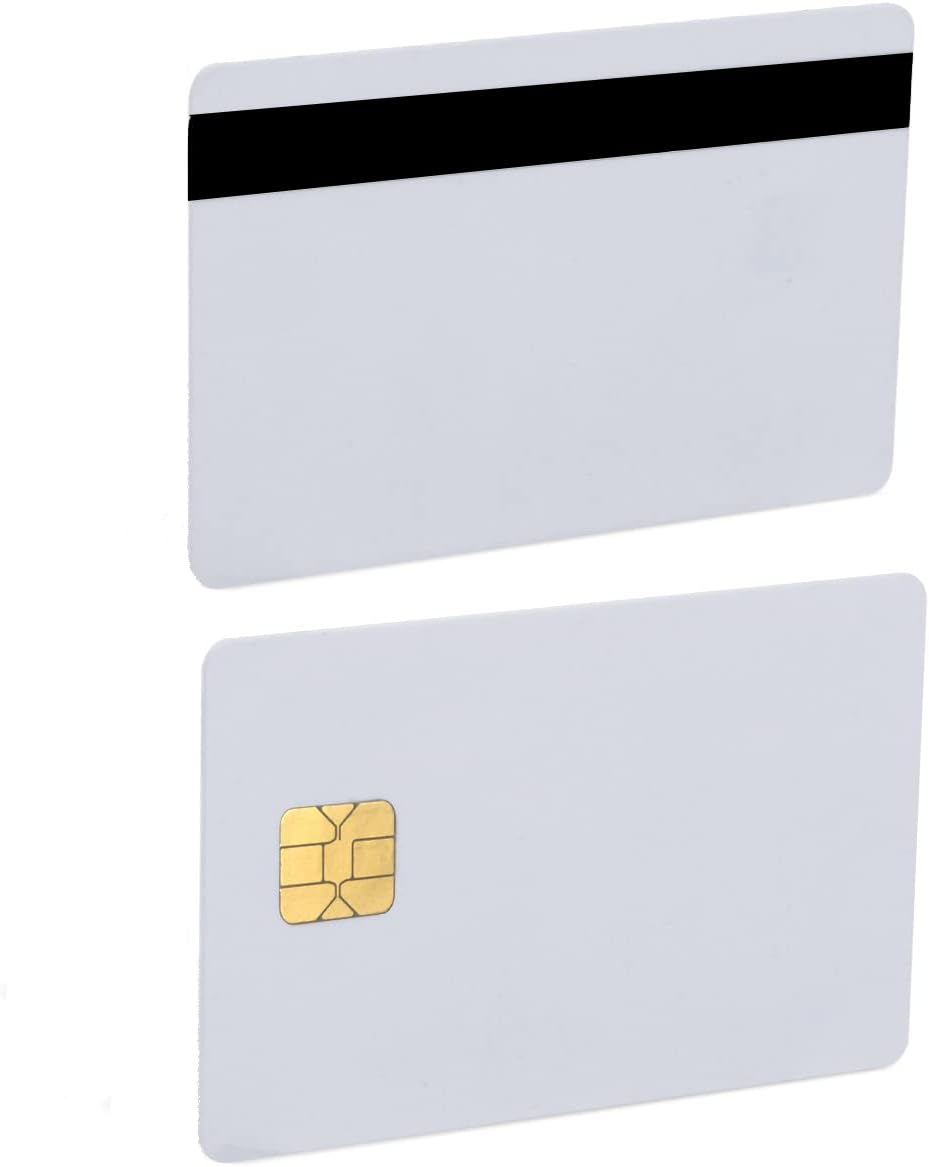 Java Cards Smart Chip Cards with 2 Track 8.4mm Black HICO Magnetic Stripe G9648