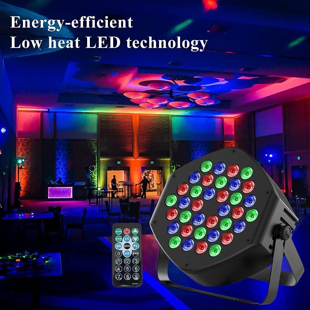 36 LED RGB Par Cans Lights 4 Pack M72850