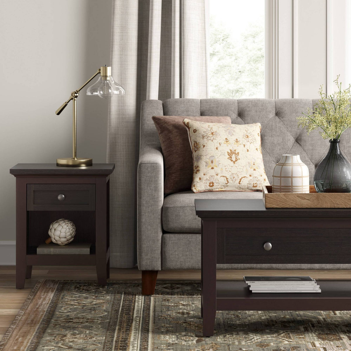 Espresso Brown End Table I265017