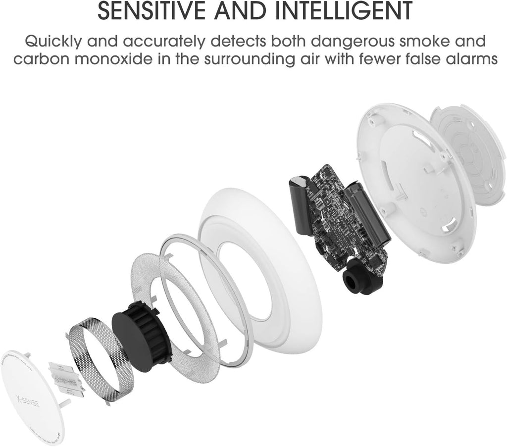 10-Year Battery Combination Smoke and Carbon Monoxide Alarm Detector Pack of 2 X895432