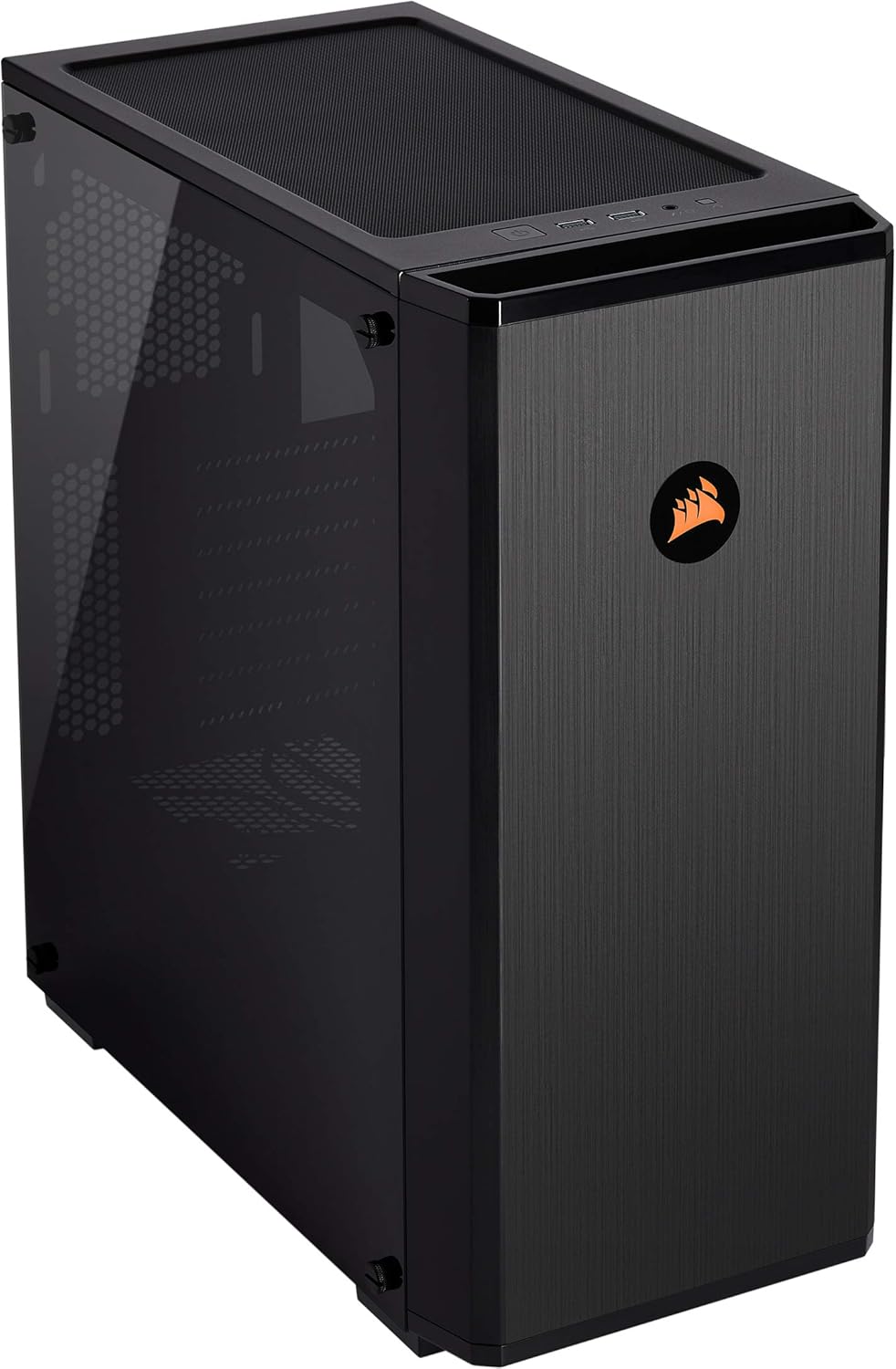 Black Tempered Glass Mid-Tower ATX Gaming Case X545213