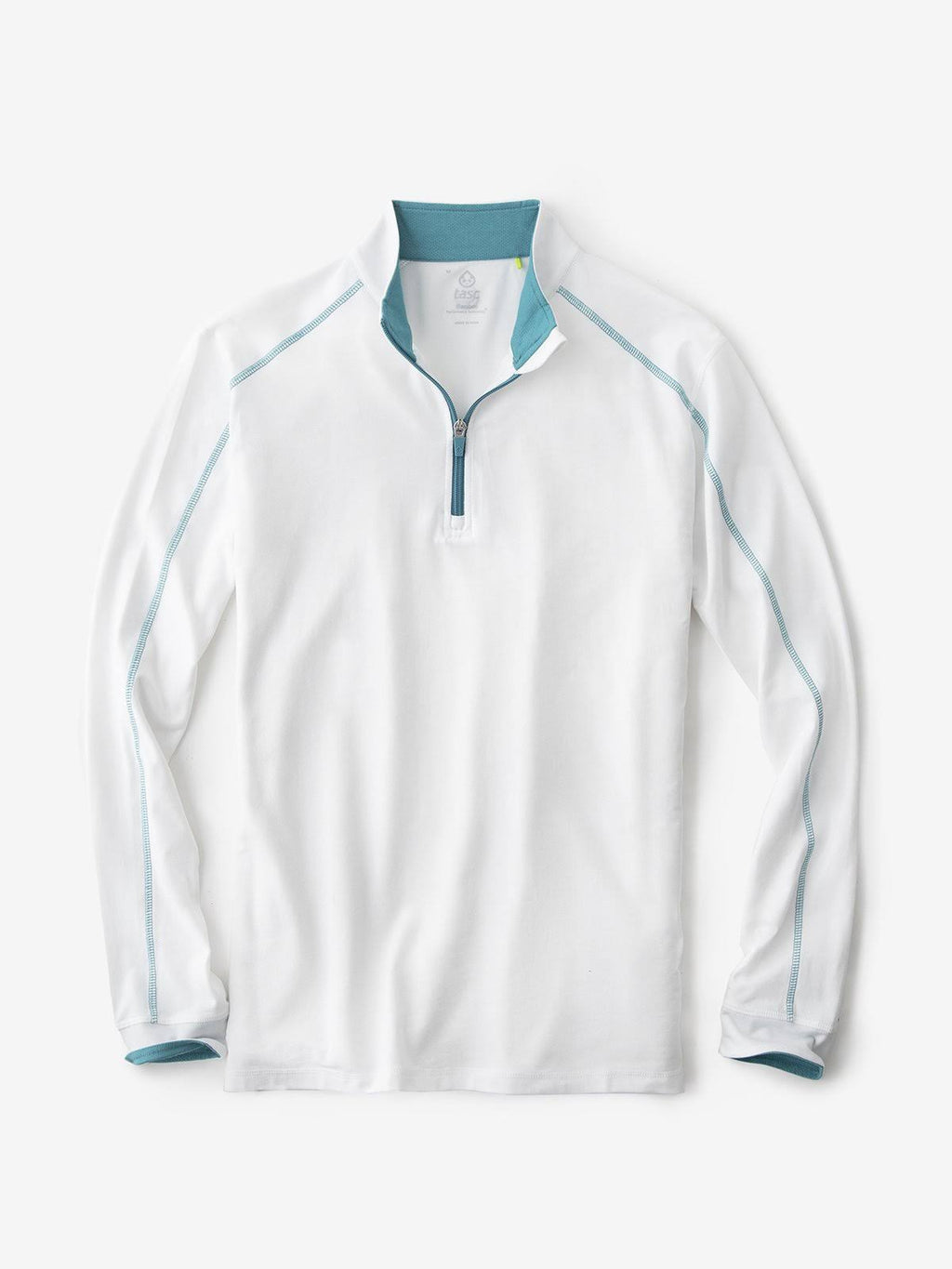 Lightweight Quarter Zip for Men in White Seashore M946985