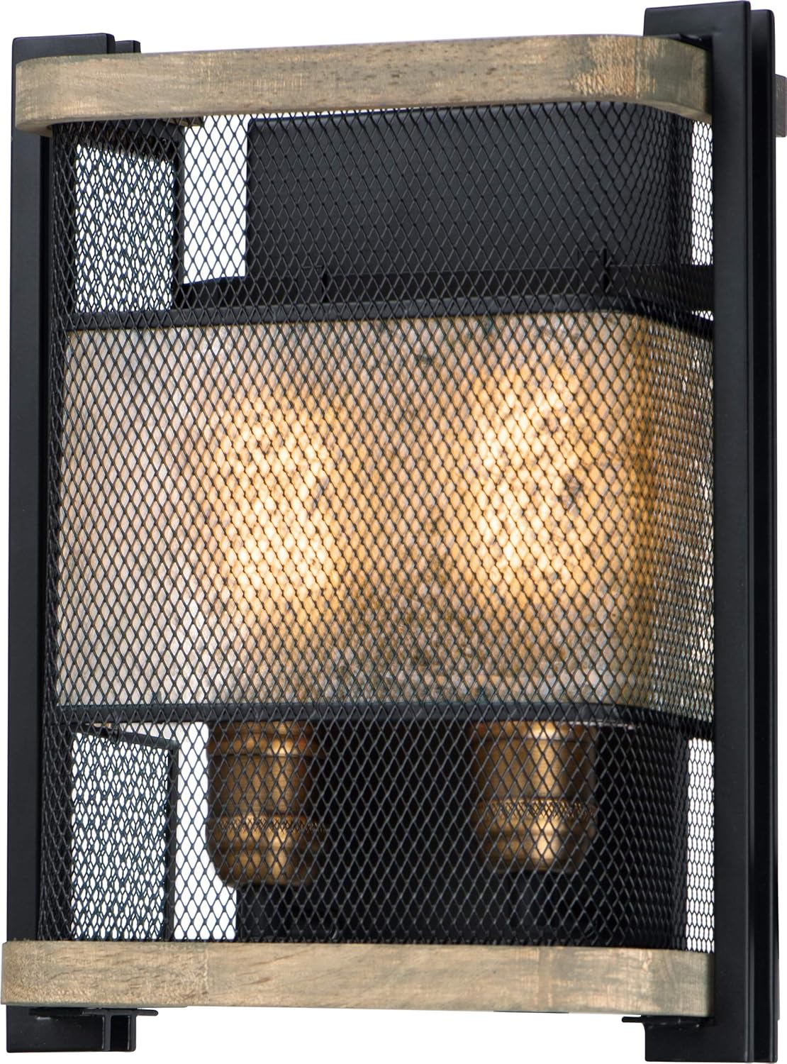 Black Satin Brass 1-Light LED Wall Sconce F58501