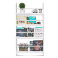 4-Tier Wall Mountable Kids Bookshelf K77472
