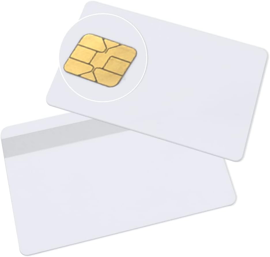 Java Cards Smart Chip Cards with 2 Track 8.4mm Black HICO Magnetic Stripe G9648