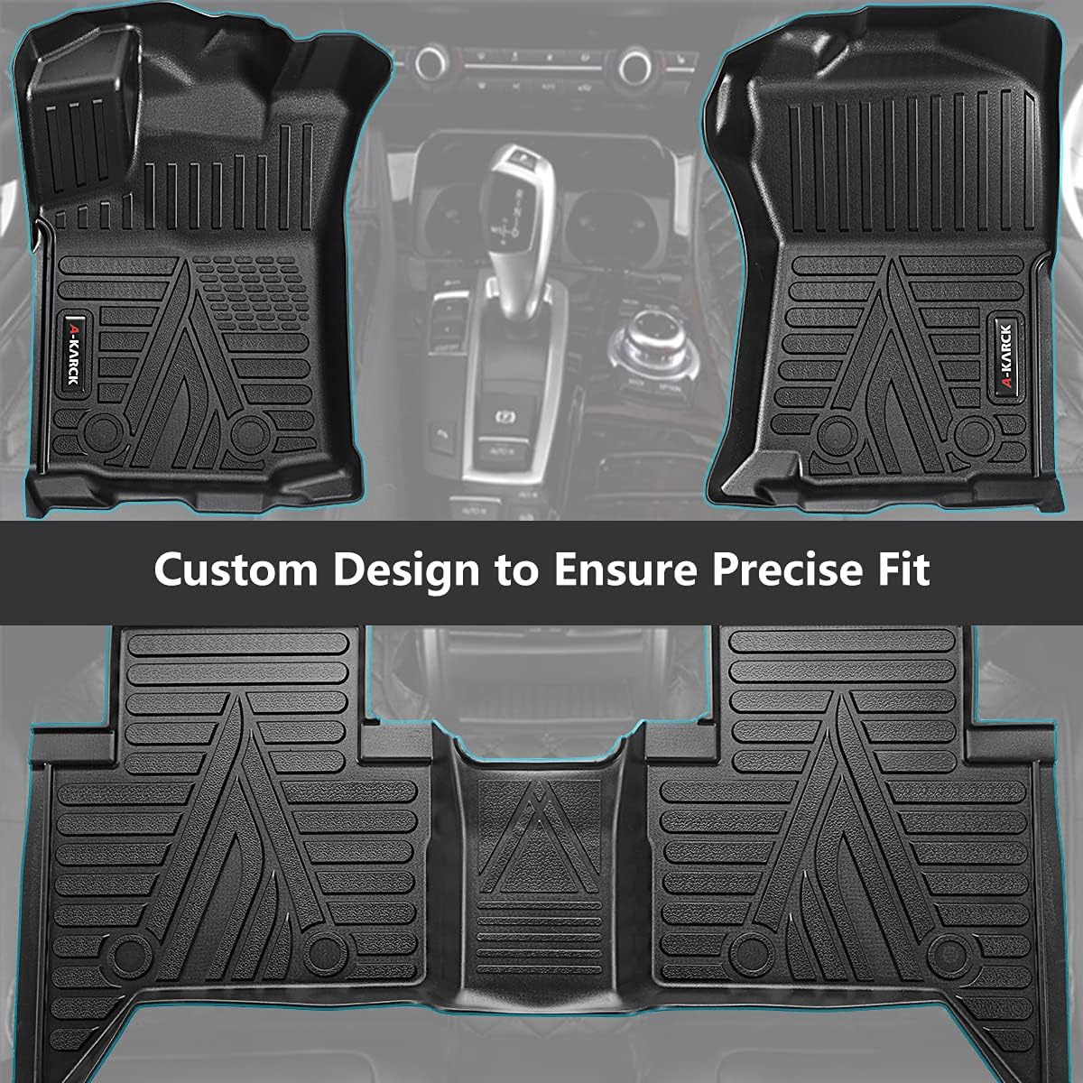 All Weather Custom Fit Floor Liners 1st and 2nd Row V2296