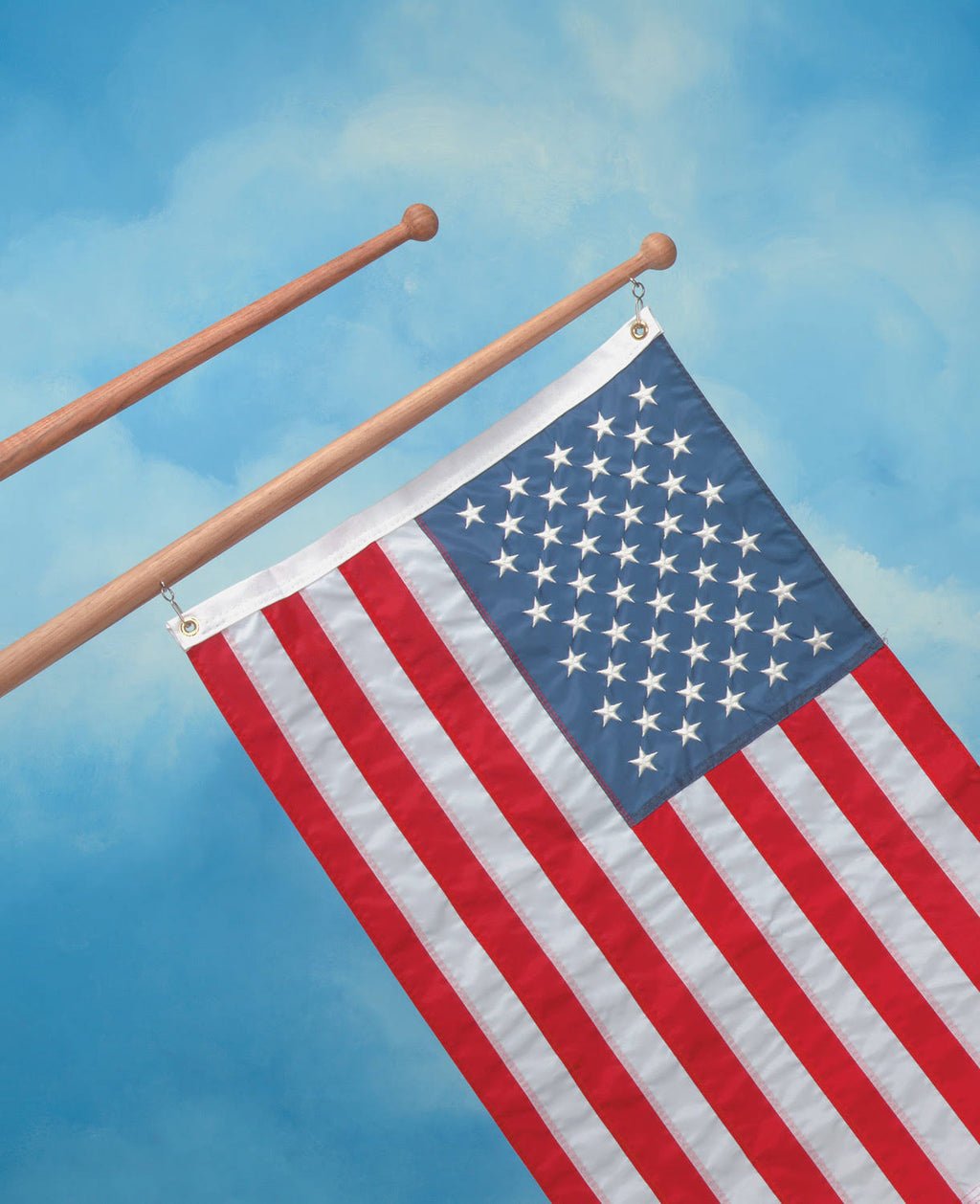 Teak Flag Pole Q899