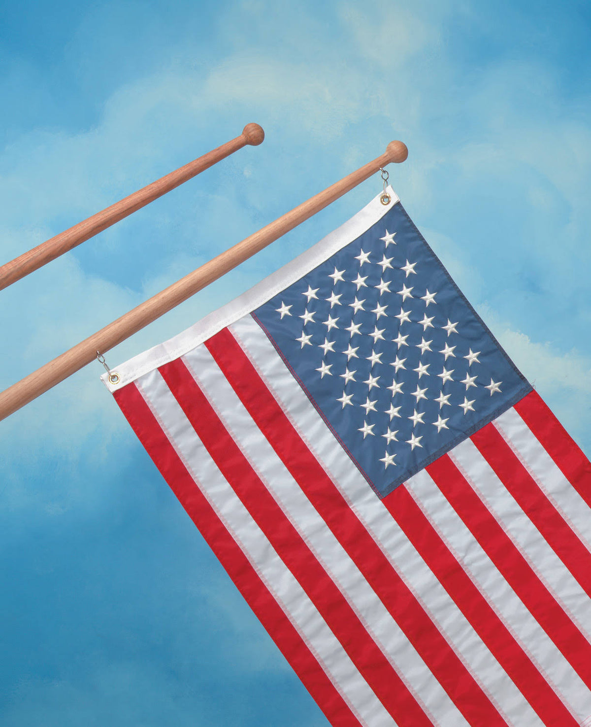 Teak Flag Pole Q899
