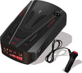 Black Radar Detector with Voice Prompt and LED Display X622701