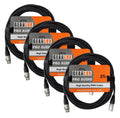 Black 25 Foot 4 Pack DMX Cable O21890