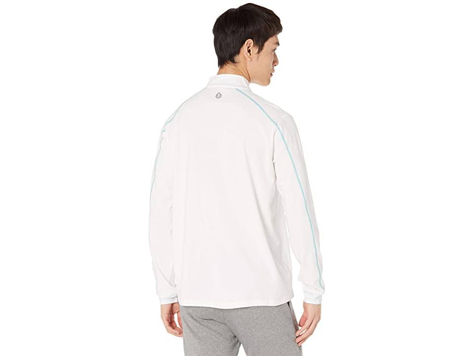 Lightweight Quarter Zip for Men in White Seashore M946985