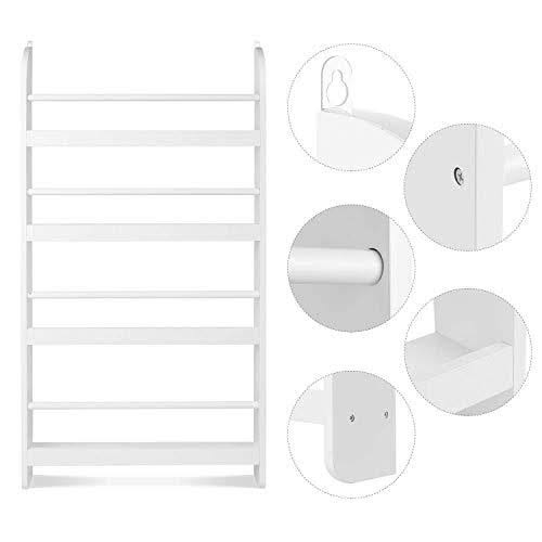 4-Tier Wall Mountable Kids Bookshelf K77472