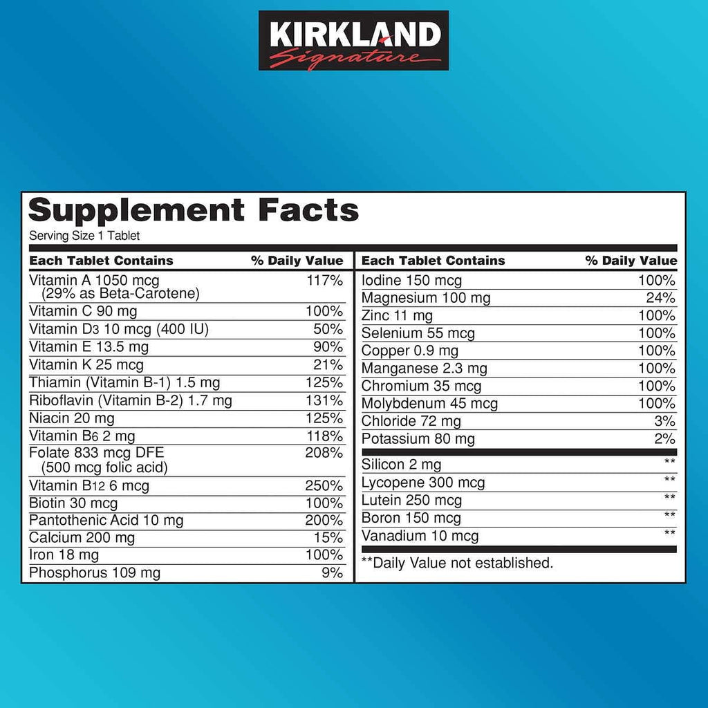 Multi Vitamins & Minerals Tablets 500-Count P872636