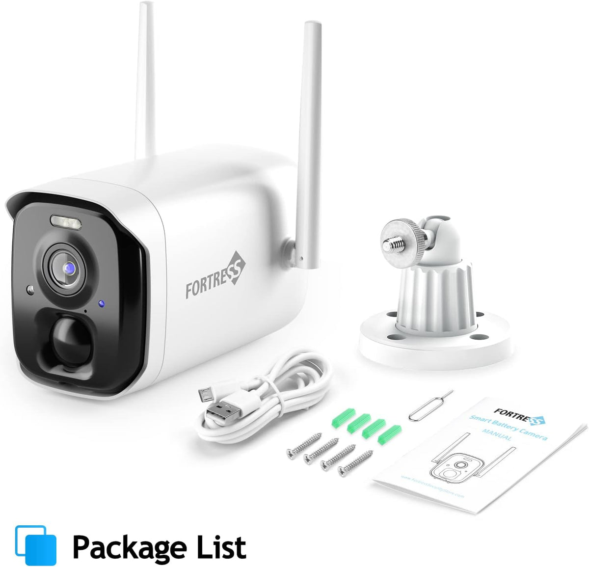 Wireless Outdoor 2K 4MP WiFi Security Camera Y28261