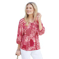 Red Peasant Top U2871