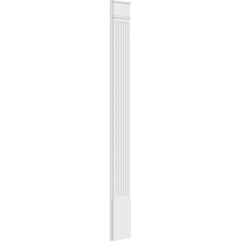 Fluted PVC Pilaster with Capital & Base (Pair) K618966