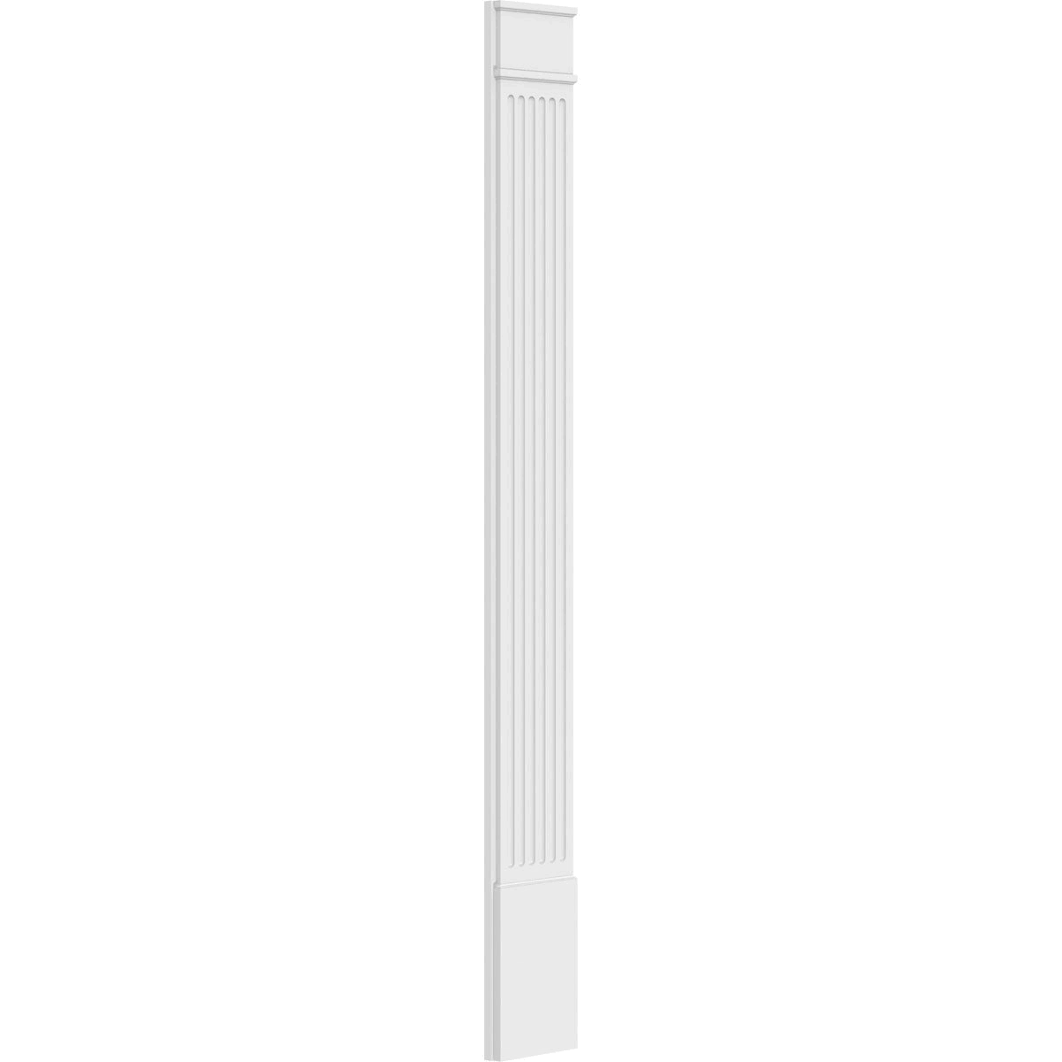 Fluted PVC Pilaster with Capital & Base (Pair) K618966