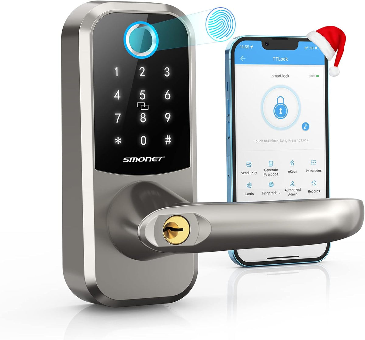 Fingerprint Door Lock with Keypad Q83692
