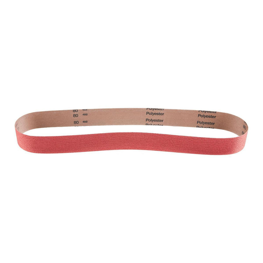 2 in. x 48 in. 80-Grit Ceramic Alumina Sanding Belts 2-Pack M835