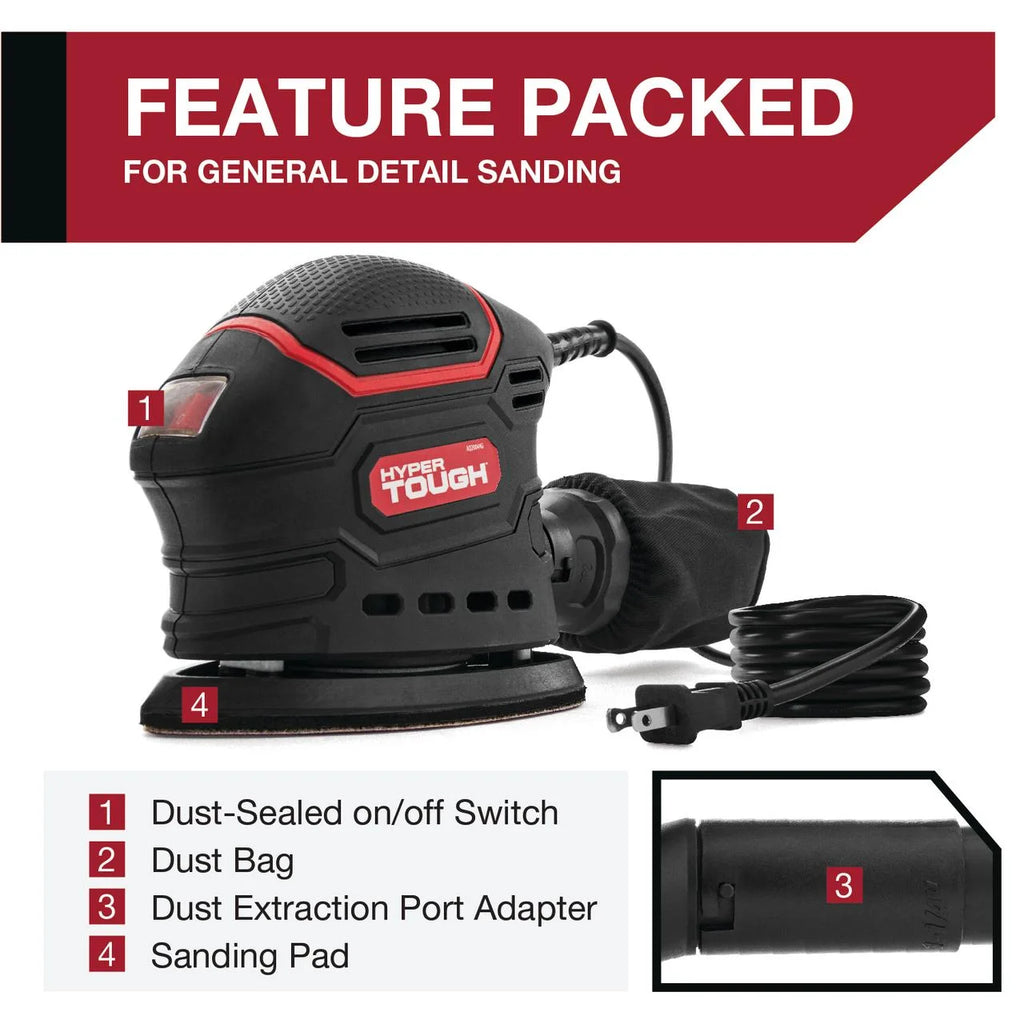 1.5 Amp Corded Detail Sander with Dust Bag C8176