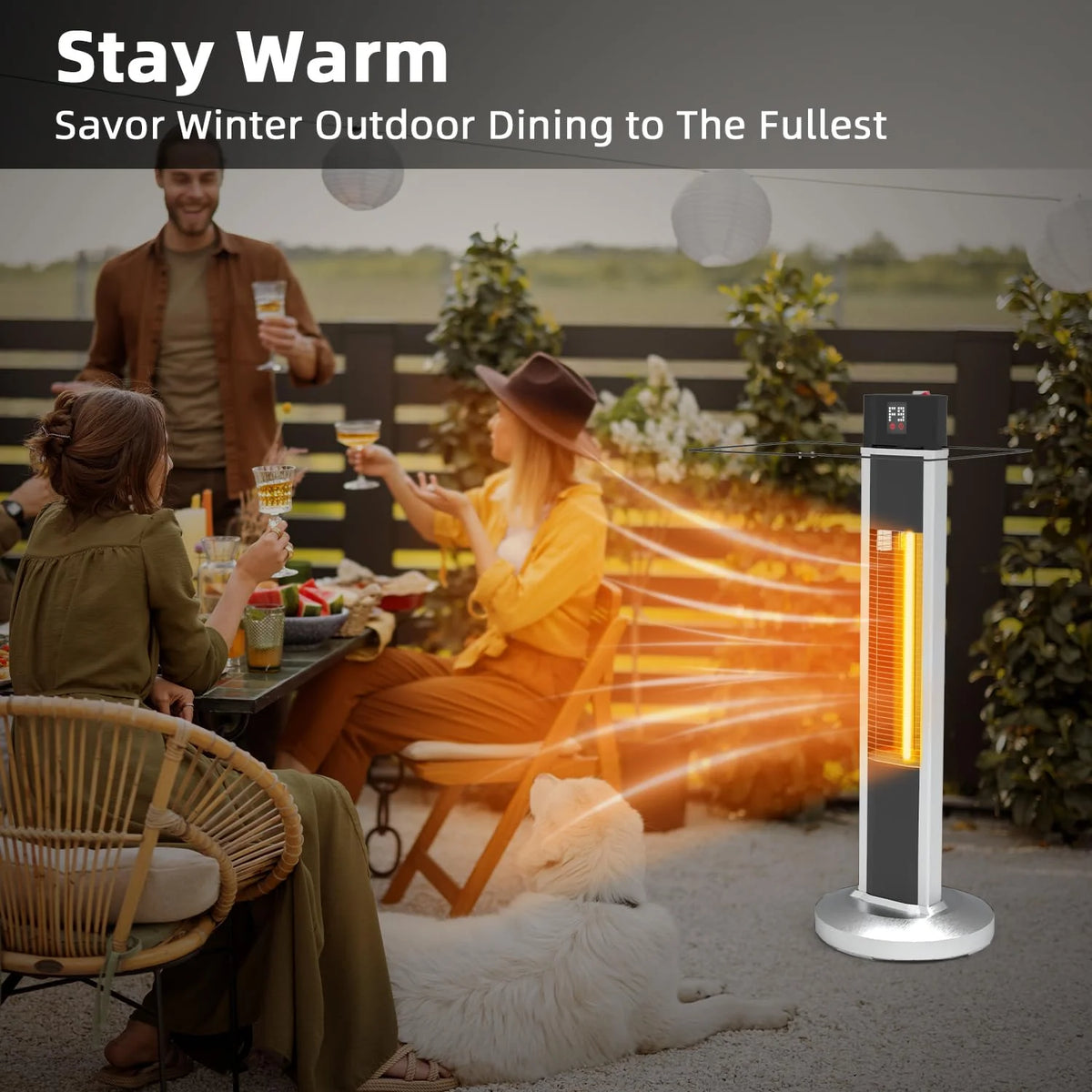 1500W Infrared Electric Patio Heater U89592