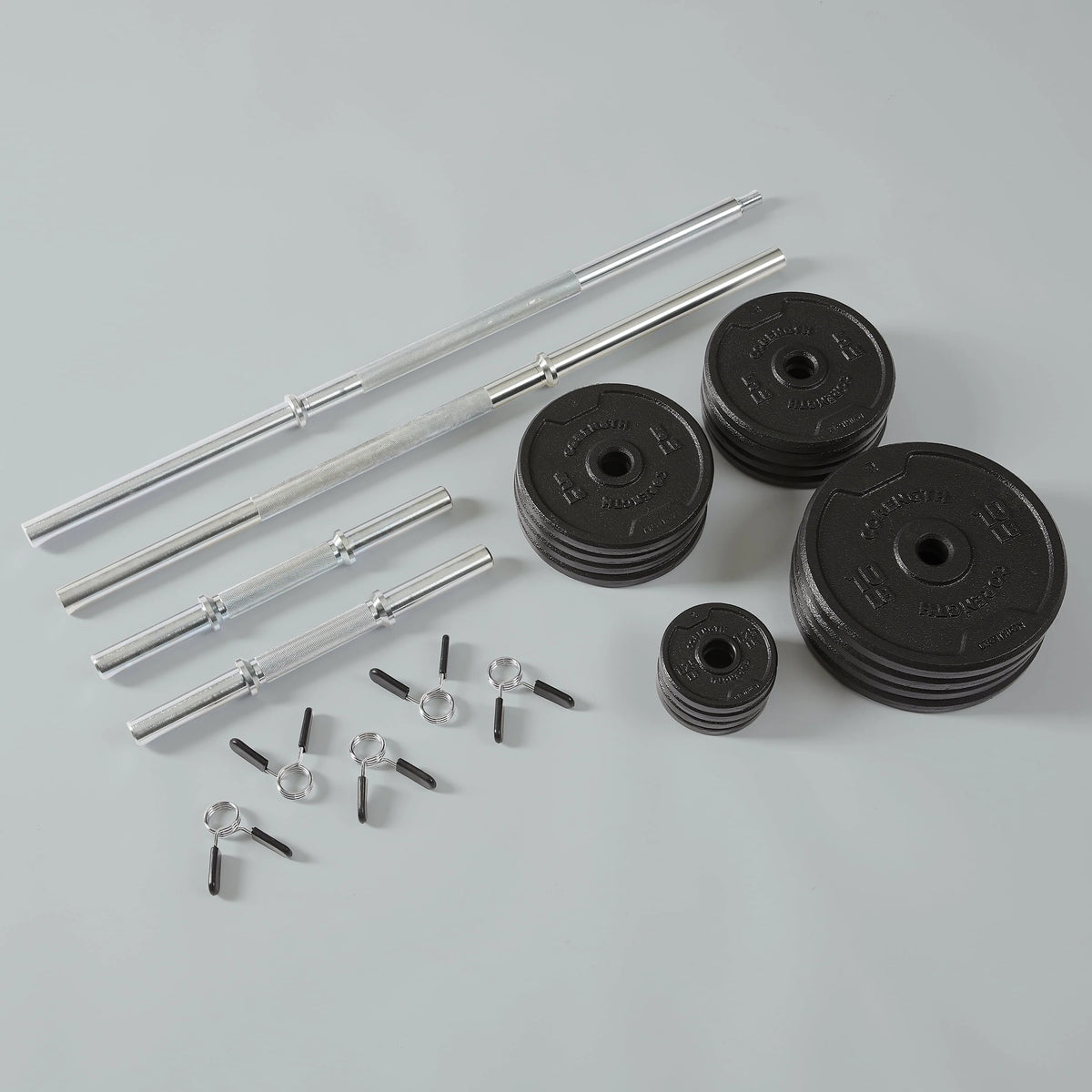 110lb Adjustable Weight Set with Barbell and Dumbbells S63798
