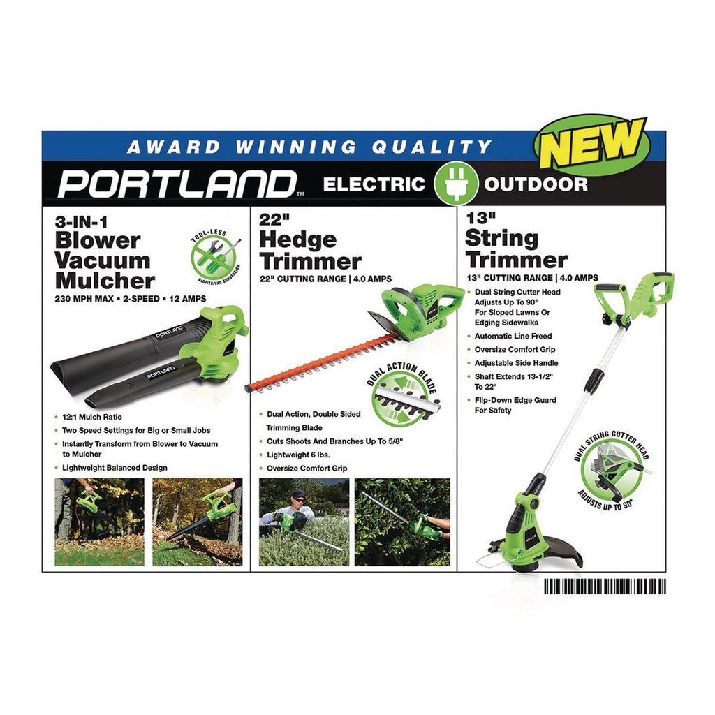 12 Amp 3-in-1 Electric Blower Vacuum Mulcher R4594