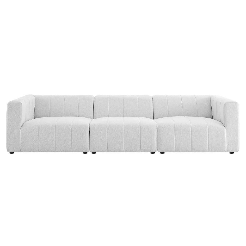 Upholstered Fabric 3-Piece Sofa in Ivory B782161
