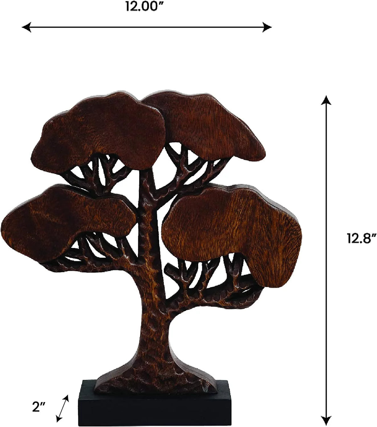 Handcrafted Solid Wood Tree Of Life Centerpiece Z611