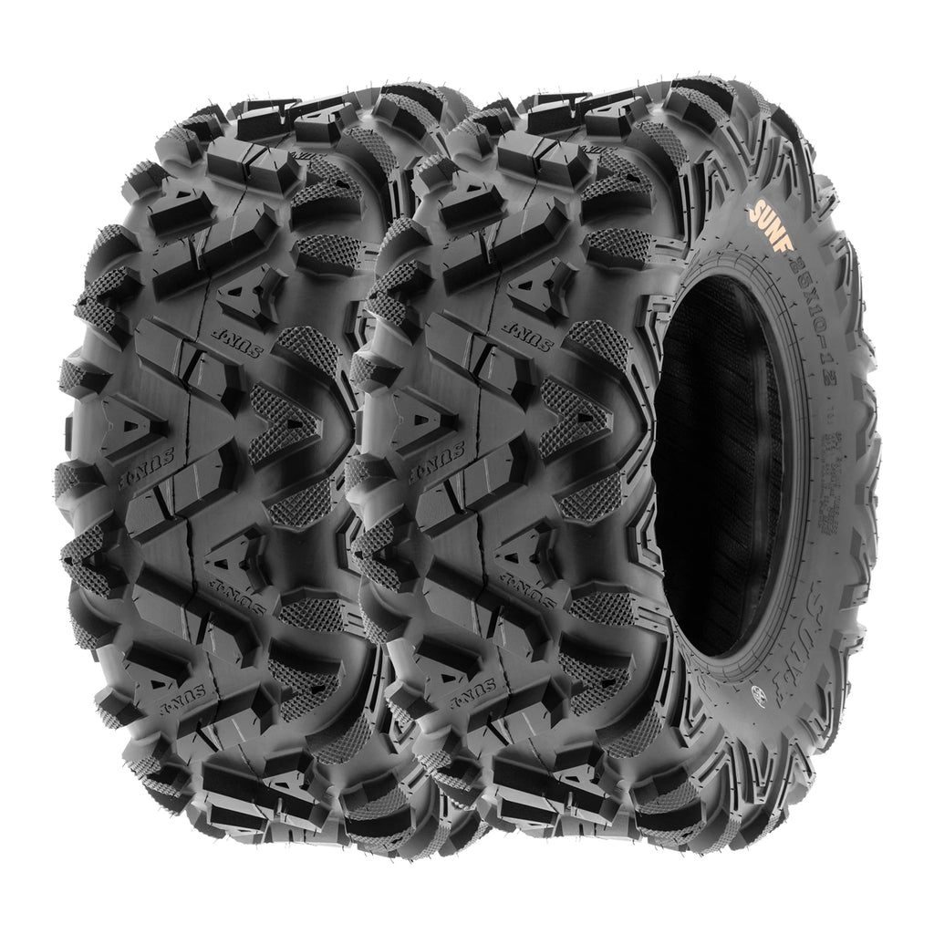 All Terrain ATV UTV Tires 25x10-12 6 PR Pair of 2 G147