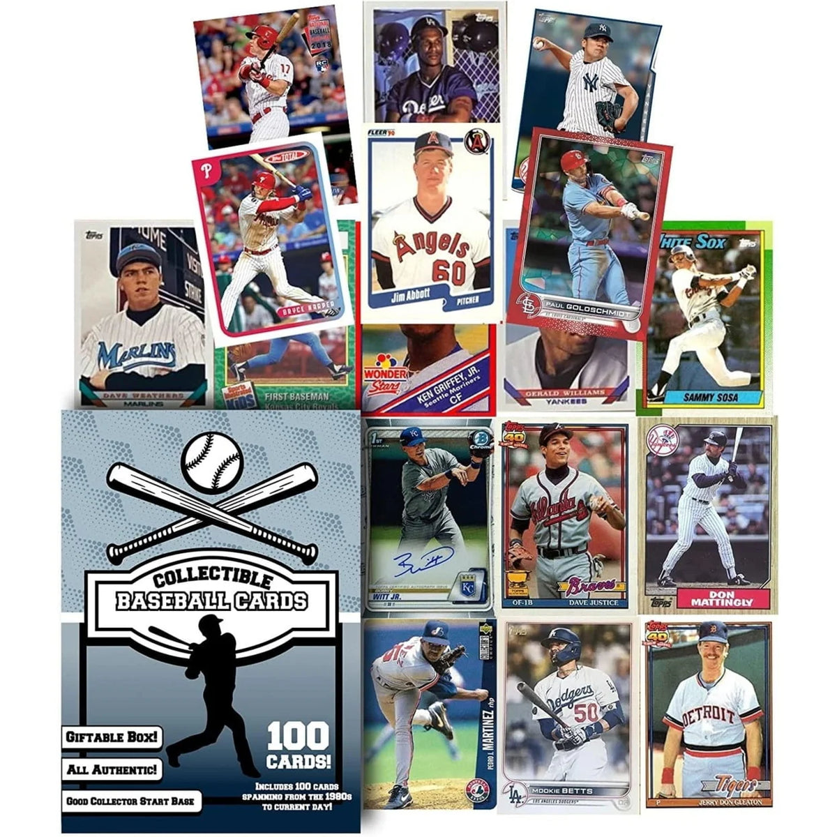 Baseball Trading Cards 100ct Box Set K55666