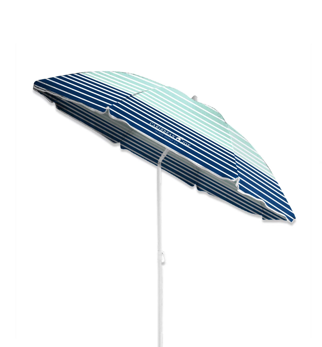 6' Beach Umbrella with UV Protection and Case W2091