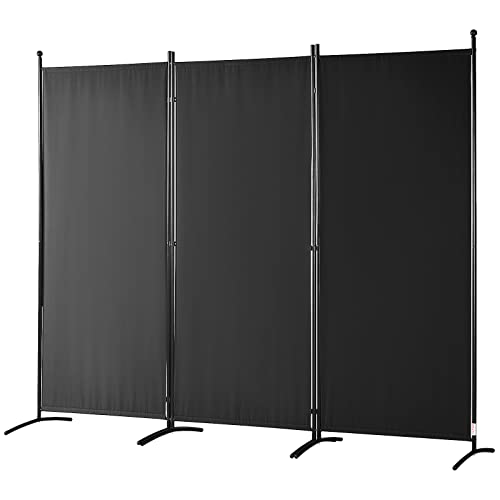 6.1 ft 3-Panel Fabric Room Divider F197331