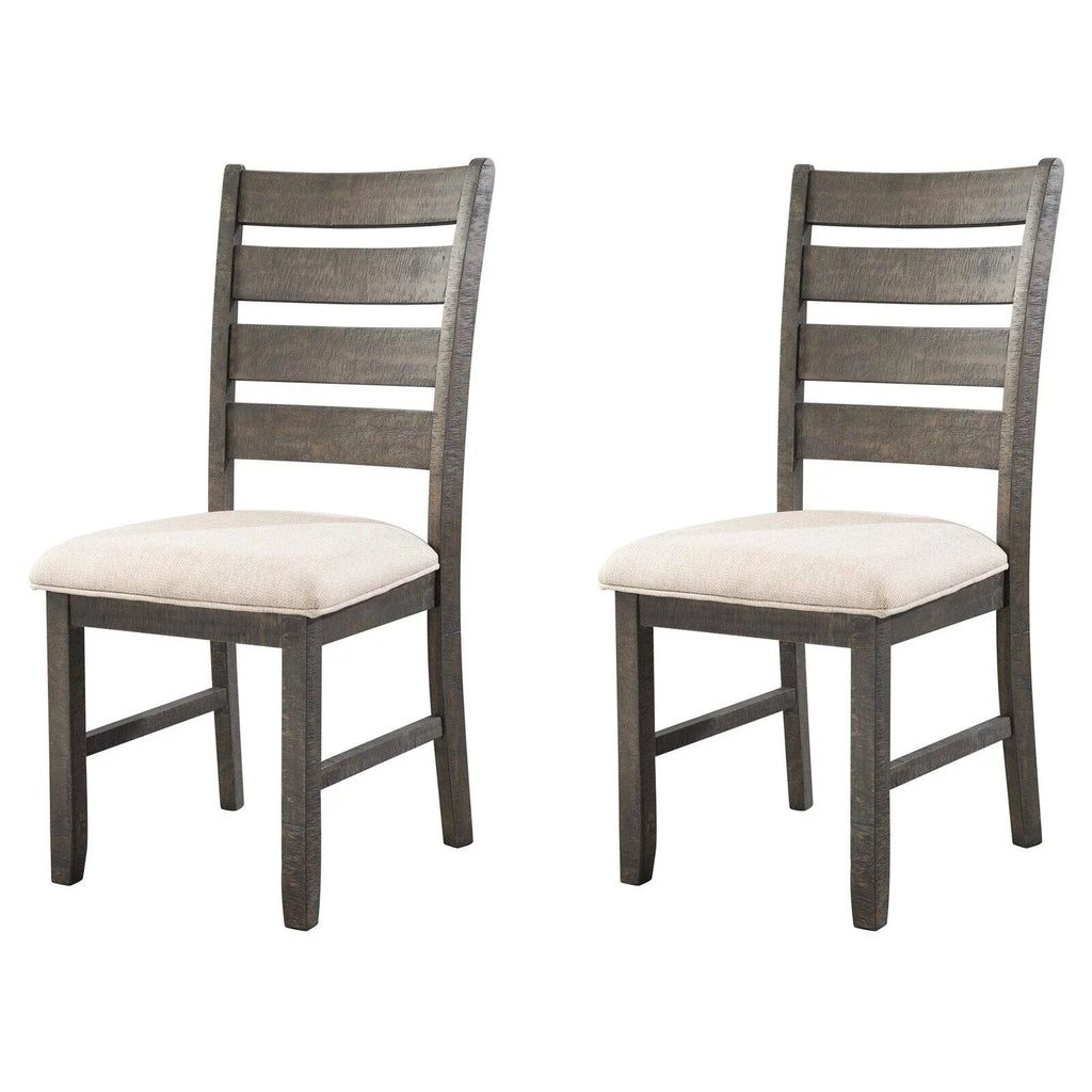 7 Piece Dining Set in Dark Walnut V687