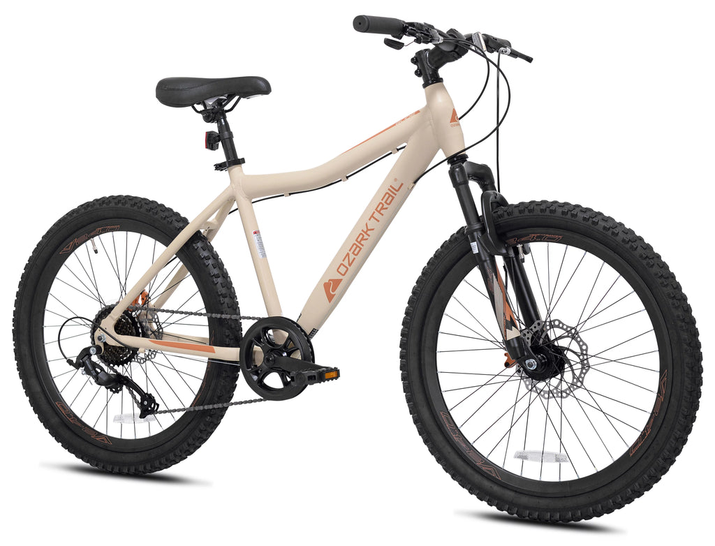 24 Glide Mountain Bike, 8 Speed, Black L9057