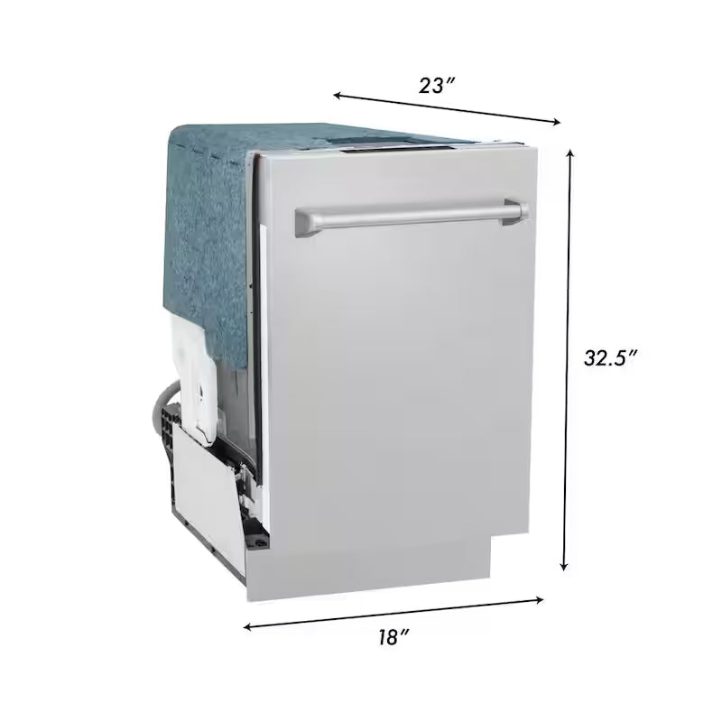 18 in. Compact Dishwasher with 2 Racks X139